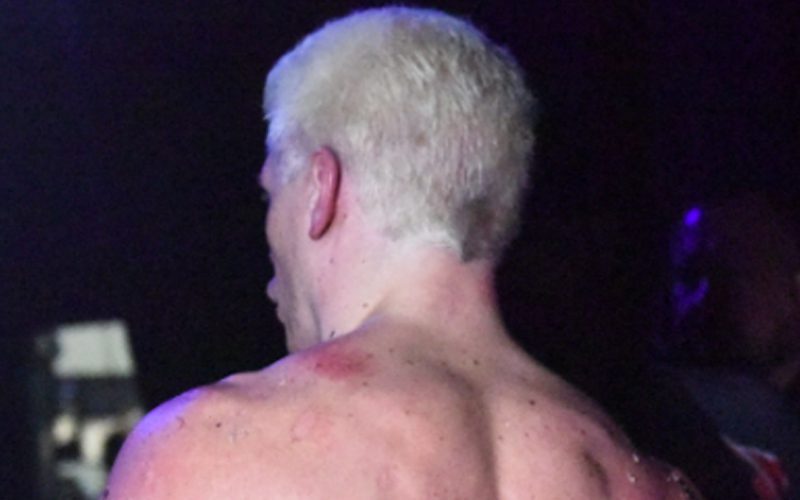 Gruesome Images Of Cody Rhodes’ Back After Flaming Table Spot On AEW Dynamite