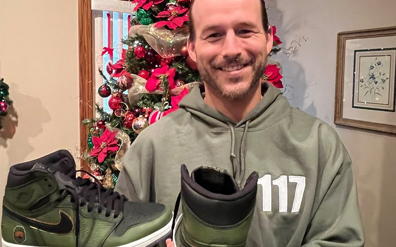 Britt Baker Gives Adam Cole Amazing Custom Halo Sneakers For Christmas