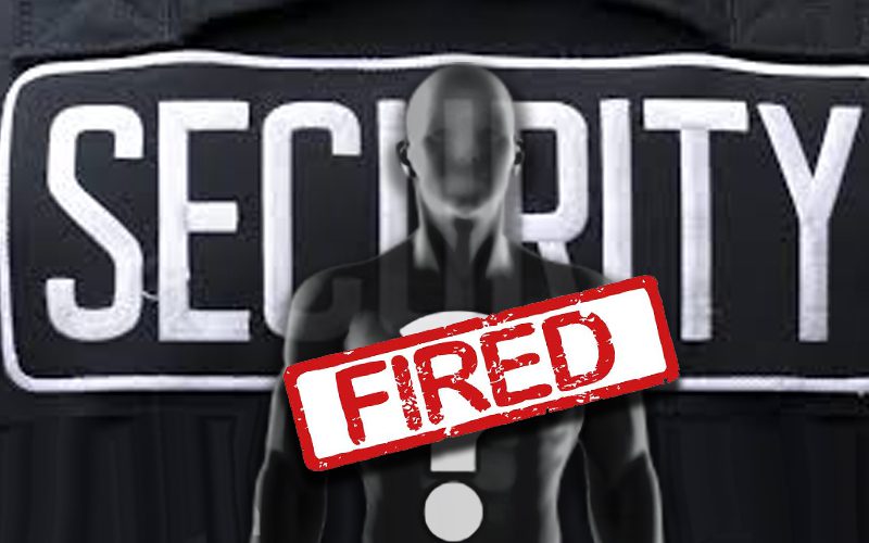 WWE Fires Long-Time Member Of Security Team