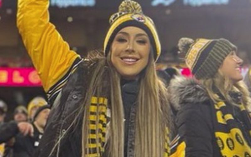 Britt Baker Spotted During Steelers Playoff Game