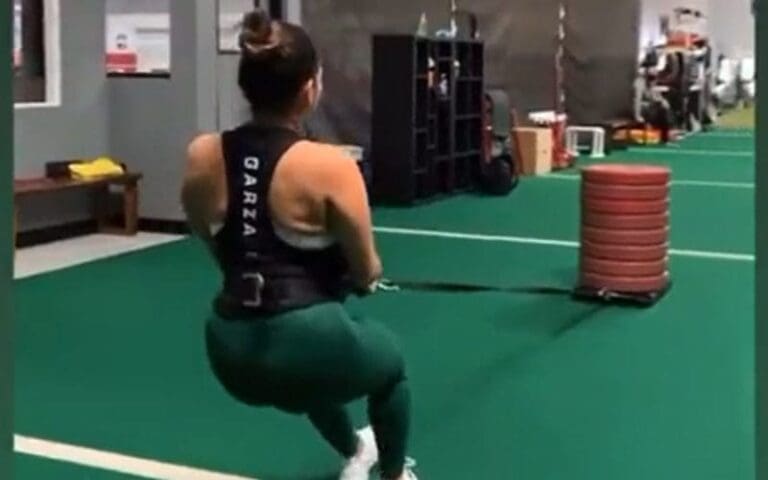 Aalyah Mysterio Going Hard In The Gym