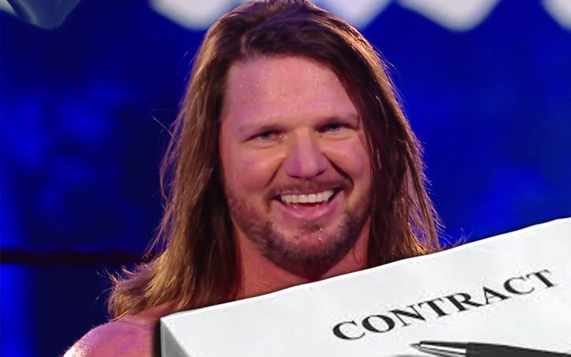 AJ Styles Signs New WWE Contract Worth Over $3 Million Per Year