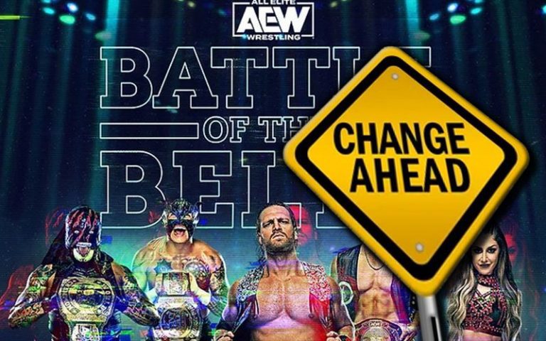 AEW Changing Battle Of The Belts Match Due To Medical Protocol