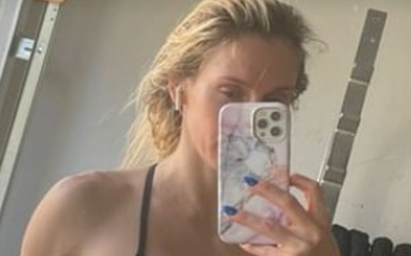 Charlotte Flair Shows Off In Post-Workout Sports Bra Photo