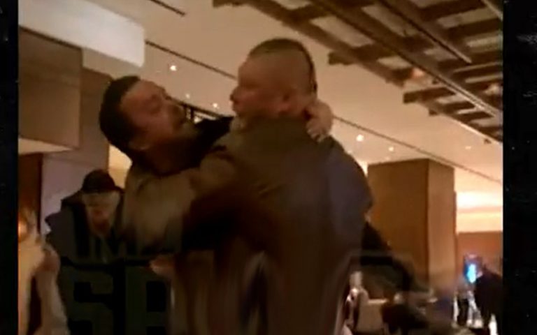 Brock Lesnar Body Slams Jackass Star Wee Man Through Restaurant Table