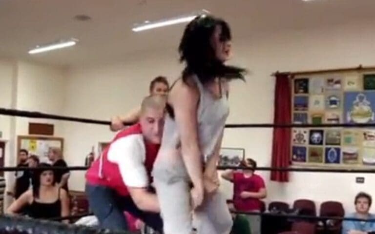 Paige Doesn't Know Why She Was Flying Around In Throwback Wrestling Clip