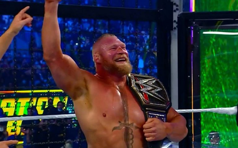 Brock Lesnar Wins WWE Title At Elimination Chamber