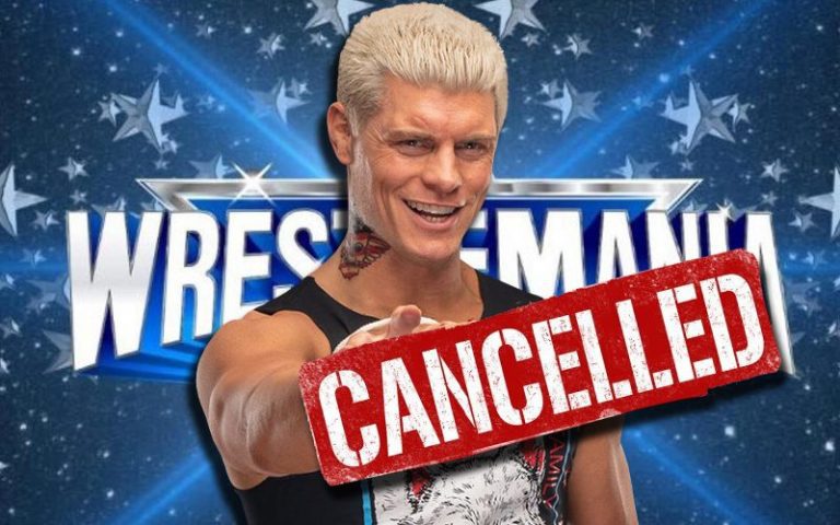 Cody Rhodes Pulled From Internal WWE WrestleMania Documents