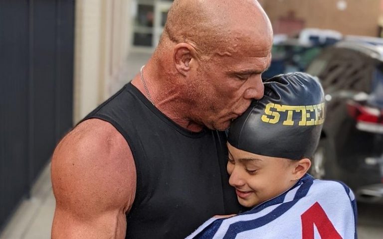 Kurt Angle Is Officially A Proud Swim Dad As Daughter Crushes Tournament