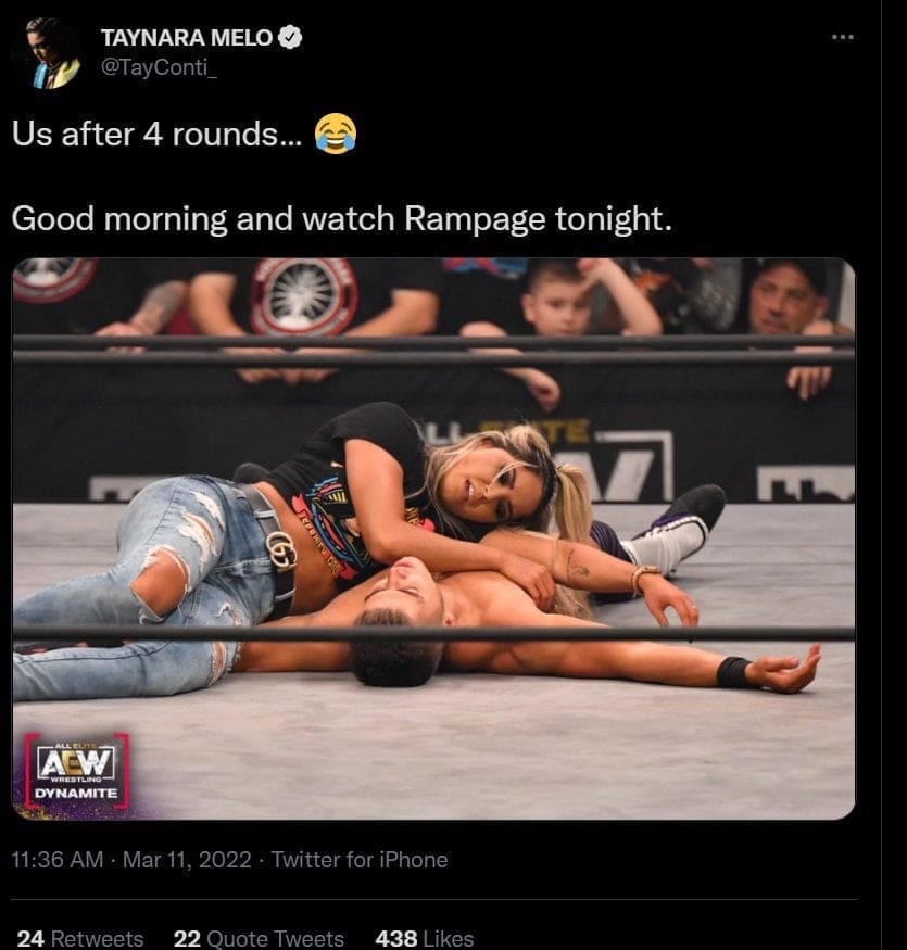 Ex WWE NXT Star Tay Conti And Sammy Guevera Share Steamy Details About Their Relationship 2