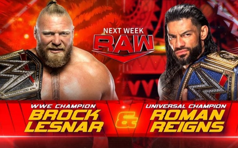 Roman Reigns & Brock Lesnar Showdown Scheduled For Last RAW Before WrestleMania