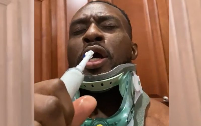 Big E Serenades Fans While Recovering From Broken Neck