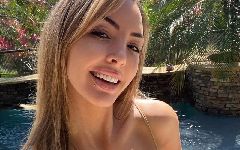 Cassie Lee Decides This Is The Day For It With Super Skimpy Poolside Bikini Photo