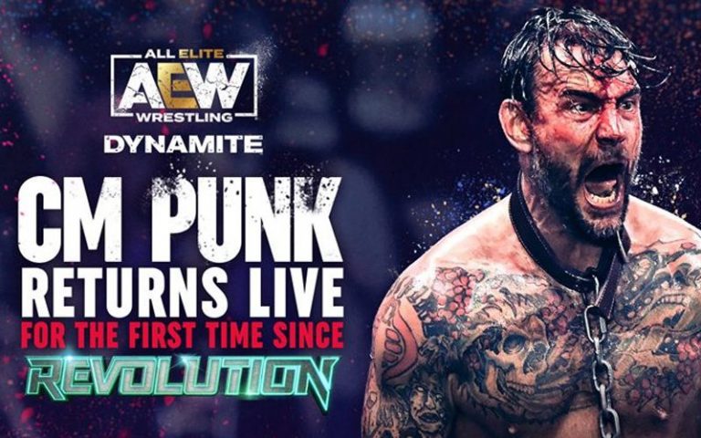 CM Punk’s AEW Dynamite Return Announced For This Week