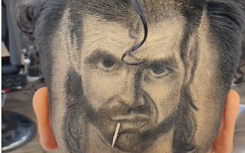 Pro Wrestling Fan Gets Incredible Scott Hall Tribute In His Hair