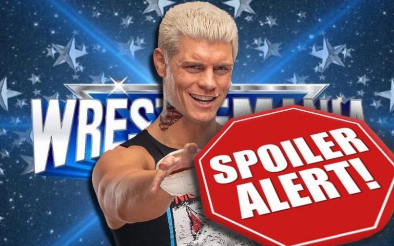 Spoiler On WWE’s Plan For Cody Rhodes At WrestleMania 38