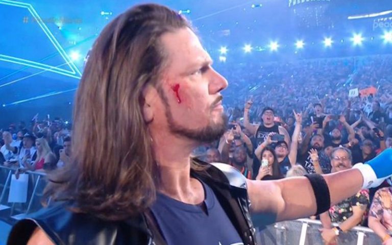 How AJ Styles Cut His Face During WWE WrestleMania 38 Entrance