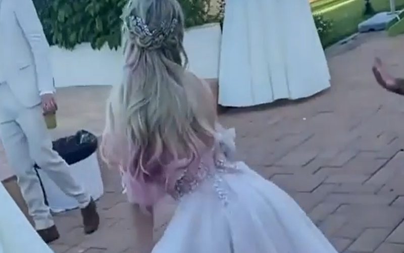 Alexa Bliss Twerks In Wedding Dress After Marrying Ryan Cabrera