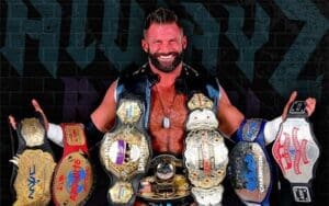 Matt Cardona Sends Photo Of Himself Wearing 7 Pro Wrestling Titles To Vince McMahon