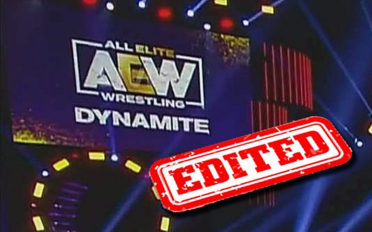 AEW Edited Huge Dynamite Botch From Out Of West Coast Feed