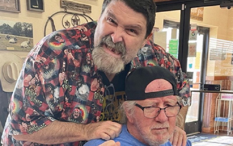 Mick Foley Enjoys Lunch With Terry Funk