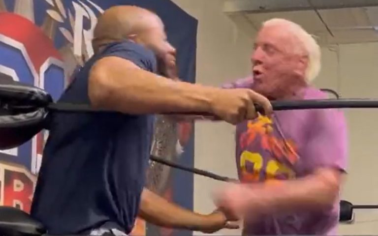 Ric Flair Gets Back In The Ring With Jay Lethal