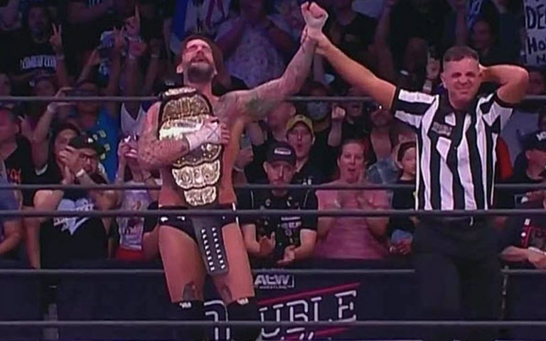 CM Punk Wins AEW World Title At Double Or Nothing