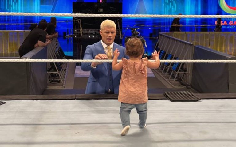 Brandi Rhodes Makes Hilarious Nepotism Joke As Daughter Visits WWE SmackDown