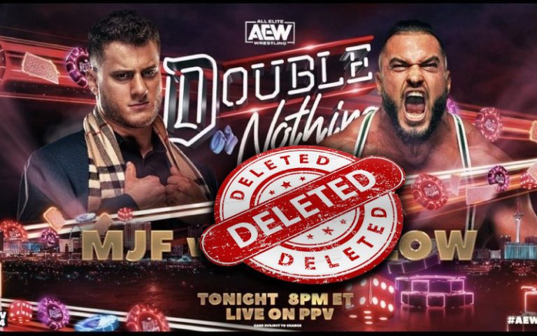 AEW Tweets & Deletes Promotion For MJF vs Wardlow Double Or Nothing Match