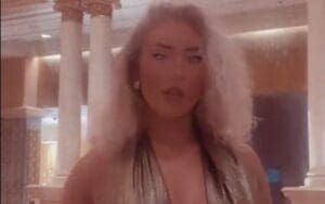 Nikkita Lyons Proves The Beast Is There In Super Low-Cut Dress