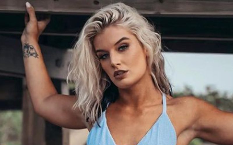 Toni Storm Flaunts Seductive Pose In Blue Bikini Photo Drop
