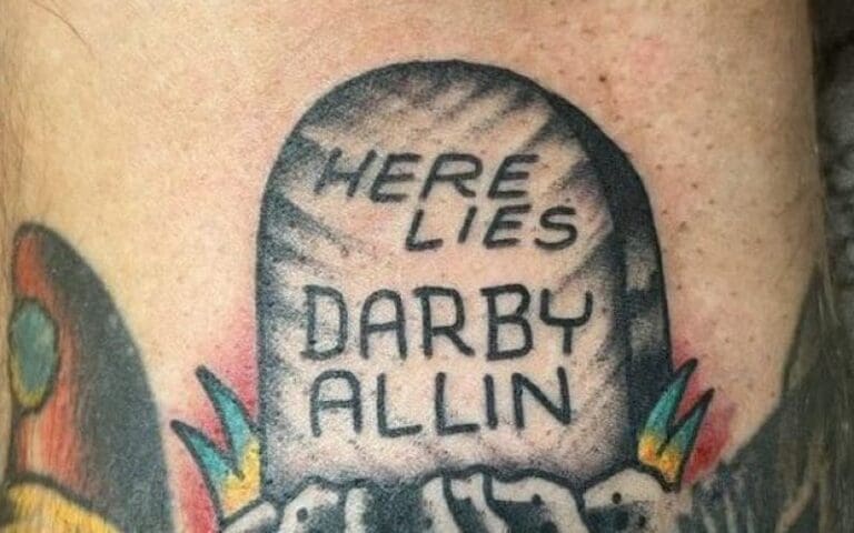 Brody King Gets Creepy Tattoo Of Darby Allin's Tombstone