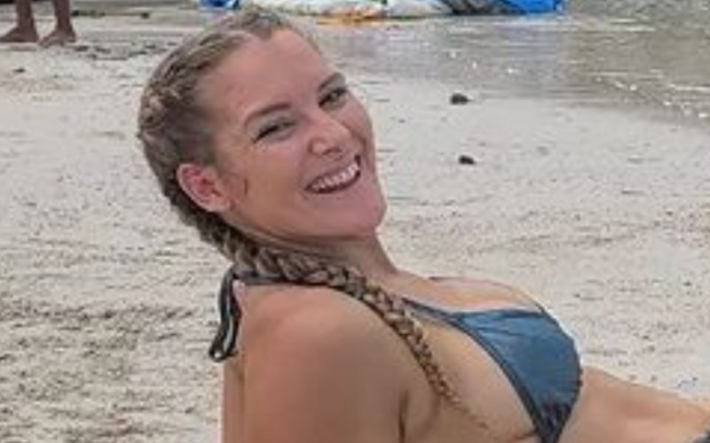 Lacey Evans Stuns In String Bikini Beach Photo Drop