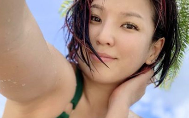 Hikaru Shida Soaks Up The Sun In Green Bikini Photo Drop