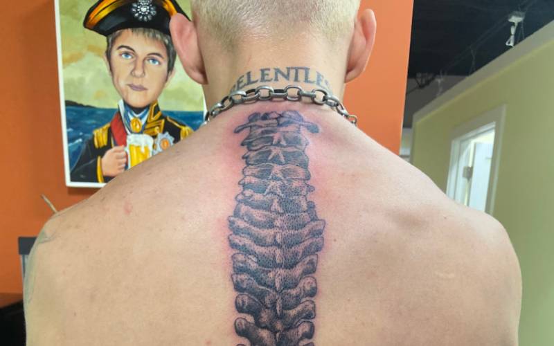 Darby Allin Shows Off His Brand-New Back Tattoo