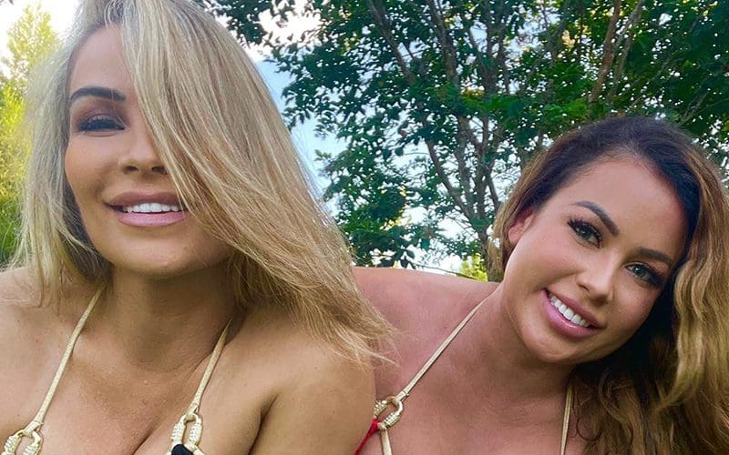 Natalya & Sister Jenni Neidhart Get Their Knees Dirty In Skimpy Bikini Photo Drop