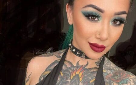 Shotzi Blackheart Shows Some Skin In Revealing Top She Stole From Scarlett Bordeaux
