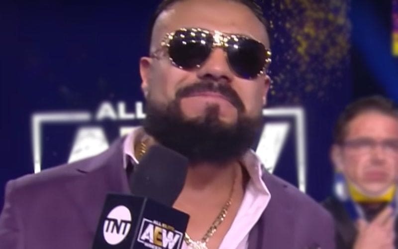 Andrade El Idolo Brags About Finishing Match While Injured