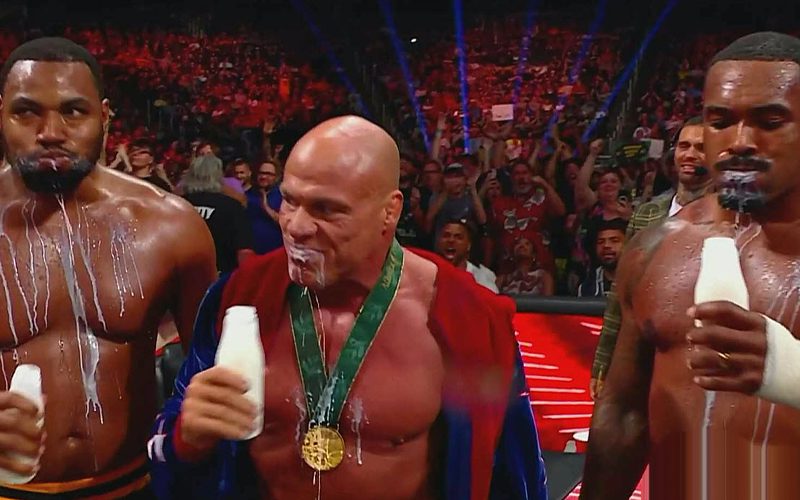Kurt Angle Returns To Raw & Drinks Milk With The Street Profits