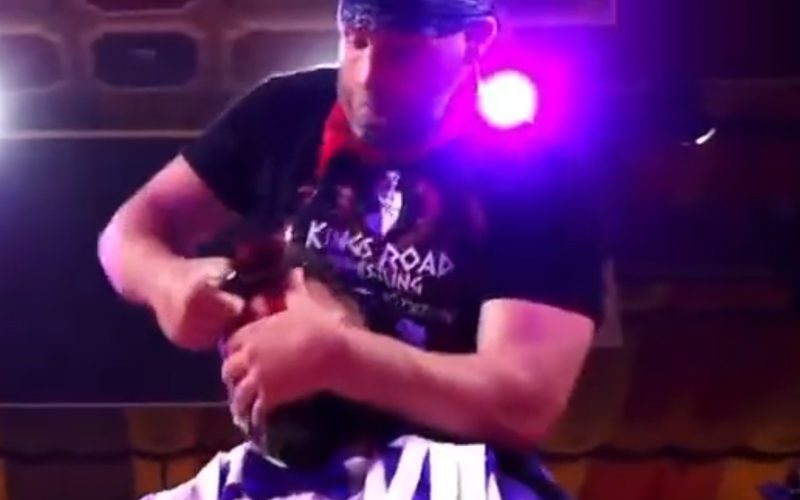 Matt Cardona Takes Pizza Cutter To The Forehead During His Wedding At GCW Homecoming