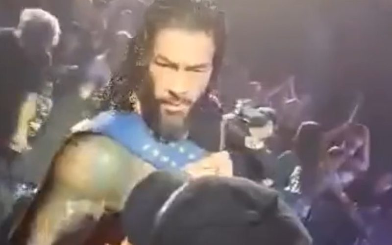 Roman Reigns Breaks Character During WWE Live Event