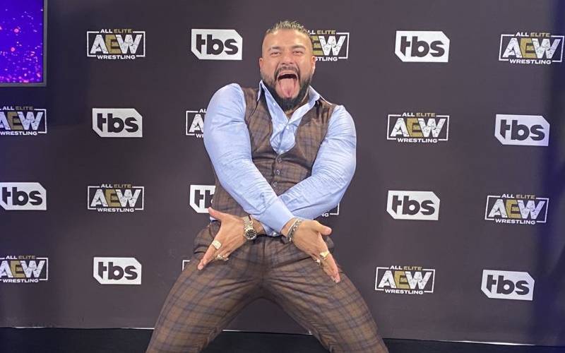 Andrade Shows Off Signature Triple H Pose