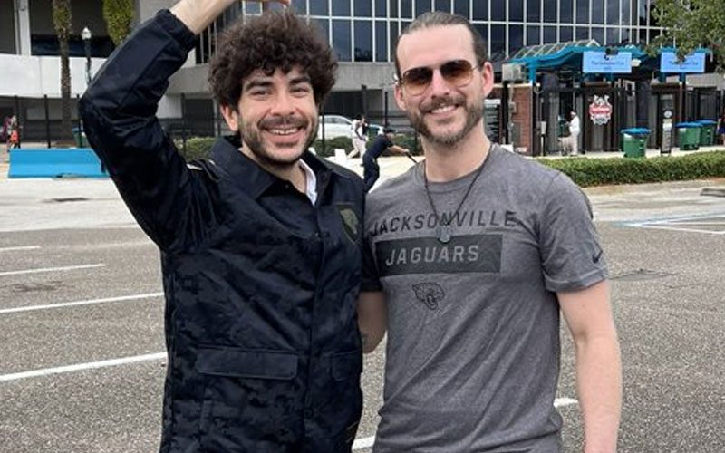 Adam Cole & Tony Khan Spotted Hanging Out At Jacksonville Jaguars Game