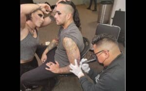 Damian Priest Gets A New Tattoo For Halloween