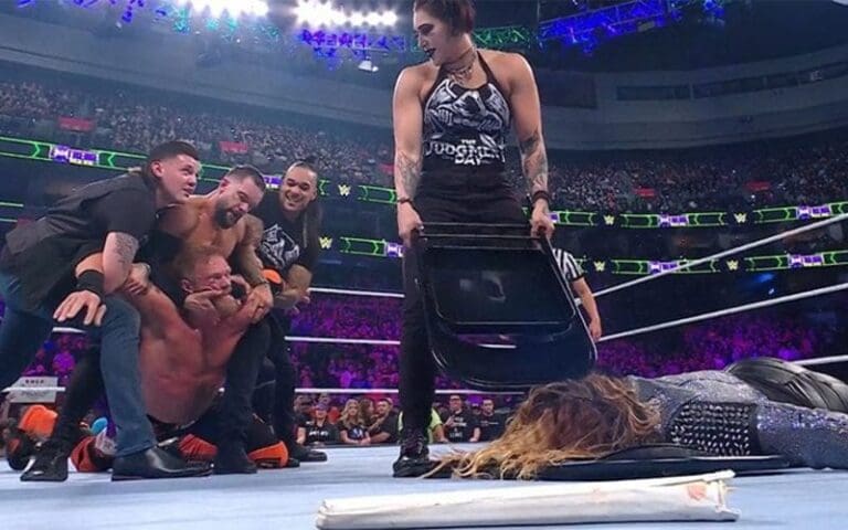 Rhea Ripley Reacts To Hitting A Con-Chair-To on Beth Phoenix at WWE Extreme Rules