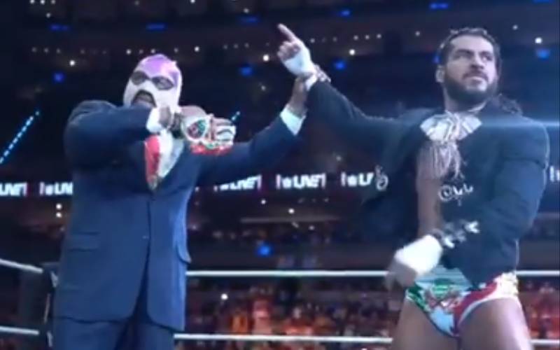 Santos Escobar Shares Emotional Moment With His Father At WWE Mexico City Live Event