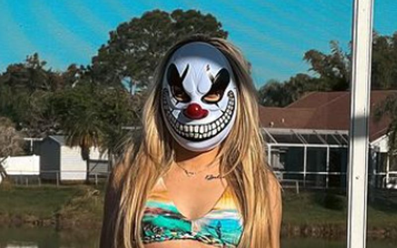 Tay Melo Showcases Creepy Masks In Bikini Photo Drop