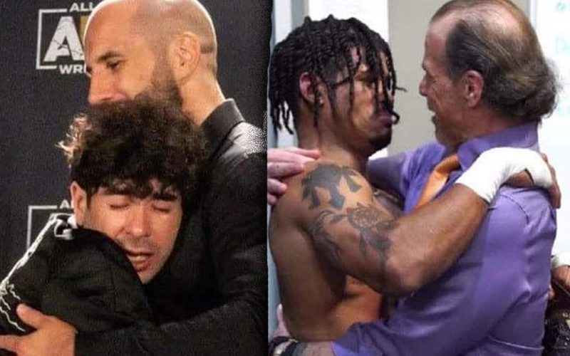 Tony Khan & Shawn Michaels Draw Comparisons Over Viral Hugging Photos