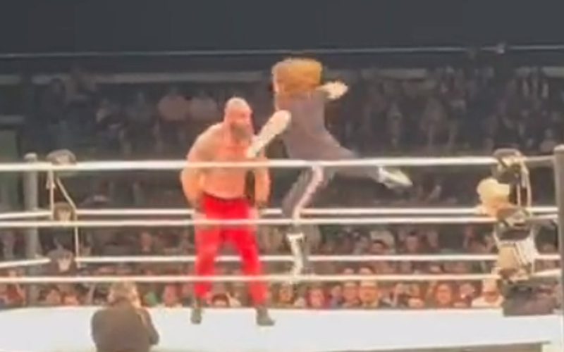 Sami Zayn Hits Braun Strowman With Superman Punch At WWE Live Event