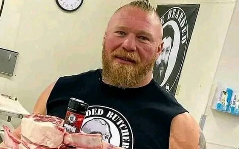 Brock Lesnar Goes Viral With Giant Meat Plate Photo